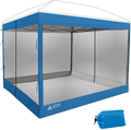 Leader Accessories Mesh Screen Zippered Wall Panels for 10' X 10' Canopy (Tent Walls Only, Frame and Top Not Included) (Grey Mesh Wall) Sporting Goods > Outdoor Recreation > Camping & Hiking > Tent Accessories Leader Accessories Blue mesh wall  