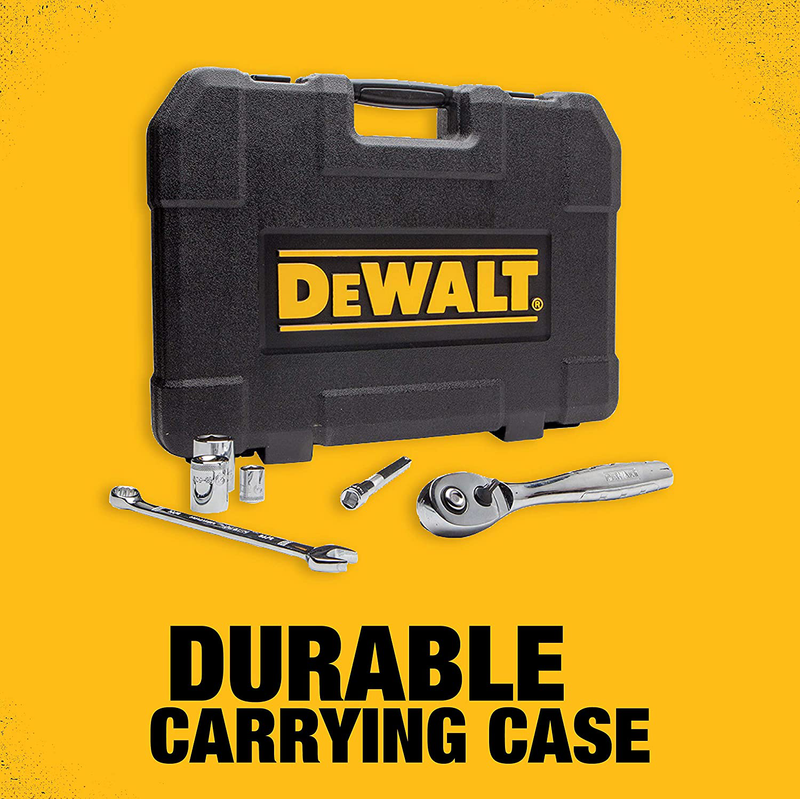 DEWALT Mechanics Tools Kit and Socket Set, 142-Piece (DWMT73802)