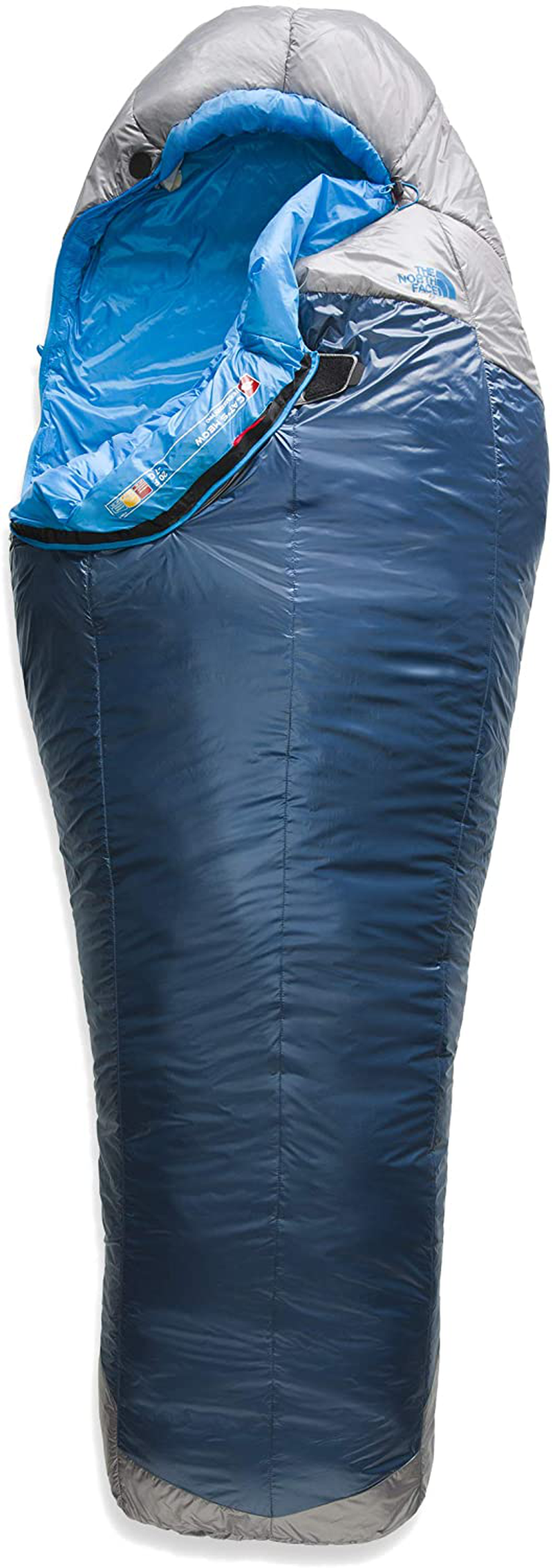 The North Face Cat'S Meow 20F / -7C Backpacking Sleeping Bag Sporting Goods > Outdoor Recreation > Camping & Hiking > Sleeping Bags The North Face Blue Wing Teal/Zinc Grey REG - LH 