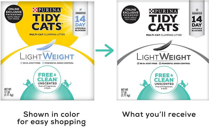 Purina Tidy Cats LightWeight Free & Clean Clumping Cat Litter Animals & Pet Supplies > Pet Supplies > Cat Supplies > Cat Litter Nestlé Purina PetCare Company   