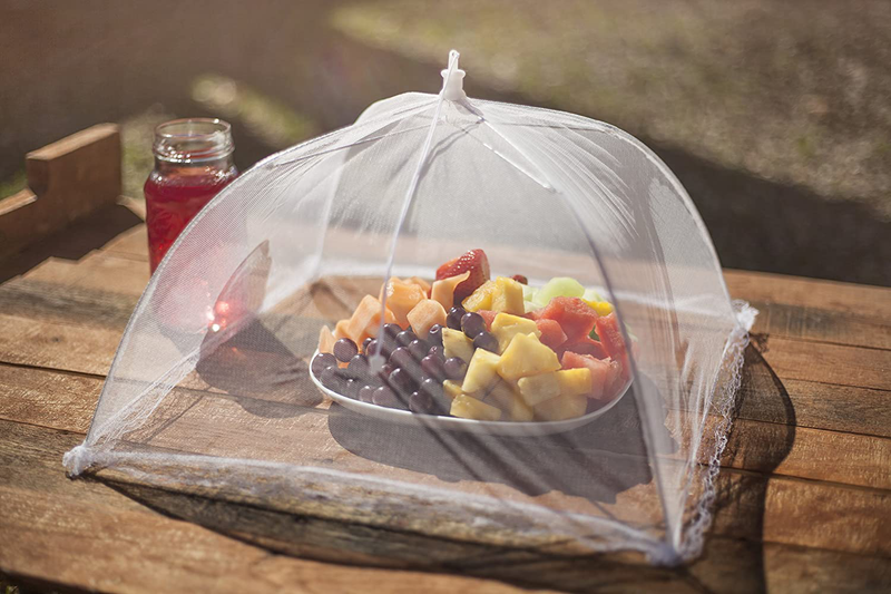Mesh Outdoor Food Cover Tents (6 Pack): Collapsible Umbrella Tents for Picnics, BBQ, Camping & Outdoor Cooking; Pop up Screen Net & Plate Protector; Shields Food Plates & Glasses from Flies, Bugs Sporting Goods > Outdoor Recreation > Camping & Hiking > Tent Accessories Alysontech   