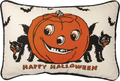 Primitives by Kathy Retro-Inspired Throw Pillow, 1 Count (Pack of 1), Happy Halloween