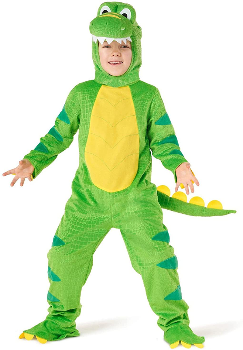 Morph Costumes Green T-REX Kids Dinosaur Costume Boys And Girls Halloween Costume Available In Sizes T2 S M Apparel & Accessories > Costumes & Accessories > Costumes Morph Small  