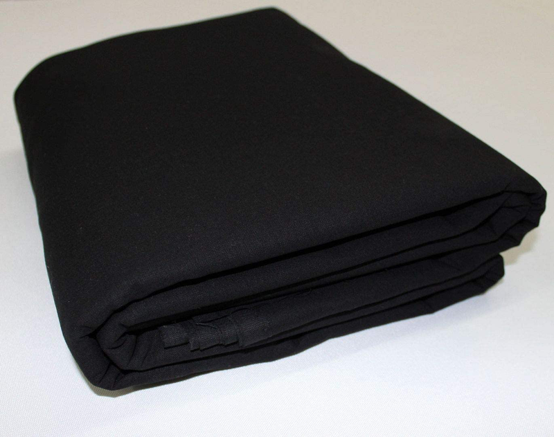 Mybecca Black 100% Cotton Muslin Fabric,Textile Draping Fabric Wide: 60 inch 10 Yards (5 Feet x 30 Feet)(63" x 360") Arts & Entertainment > Hobbies & Creative Arts > Arts & Crafts > Art & Crafting Materials > Textiles > Fabric Mybecca   