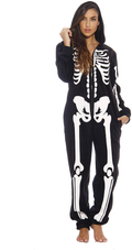 Just Love Adult Onesie Pajamas Apparel & Accessories > Costumes & Accessories > Costumes Just Love Skeleton Large 