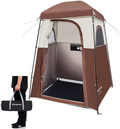 Kingcamp Outdoor Privacy Tent, Oversize Shower Tent for Camping, Portable Camping Privacy Shelter Dressing Rroom Changing Room Tent with Carry Bag, Easy Set Up, 1 Room/2 Rooms Sporting Goods > Outdoor Recreation > Camping & Hiking > Tent Accessories KingCamp 1 Room/Coffee  