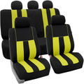 FH Group FB036BLACK115 Seat Cover (Airbag Compatible and Split Bench Black) Vehicles & Parts > Vehicle Parts & Accessories > Motor Vehicle Parts > Motor Vehicle Seating FH Group Yellow  