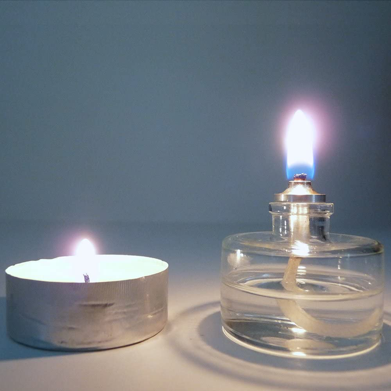 Firefly Refillable, Clear Glass Unscented Tealight Candles - 5 Pack - Bulk - Long Burning Tea Lights - Cotton Wick and Holder Included Home & Garden > Lighting Accessories > Oil Lamp Fuel Firefly Fuel, Inc.   