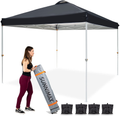 SUNNIMAX 10x10 Pop up Canopy Tent, Patio Instant Gazebo & Outdoor Sun Shelter with Waterproof Roof Wheeled Carrying Bag, Bonus 4 Weight Bags– (White) Home & Garden > Lawn & Garden > Outdoor Living > Outdoor Structures > Canopies & Gazebos SUNNIMAX SOTRE Black  
