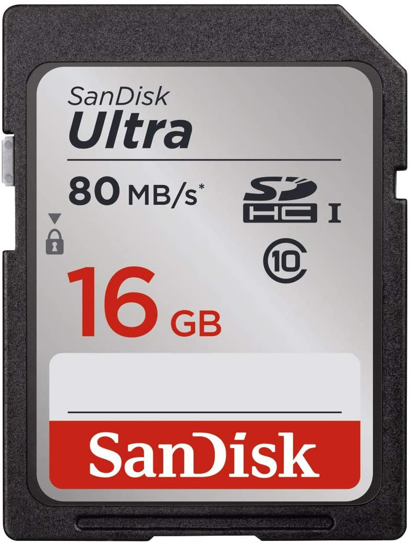 SanDisk Ultra 64GB Class 10 SDXC UHS-I Memory Card up to 80MB/s (SDSDUNC-064G-GN6IN) Electronics > Electronics Accessories > Memory > Flash Memory > Flash Memory Cards SanDisk Card 16GB 