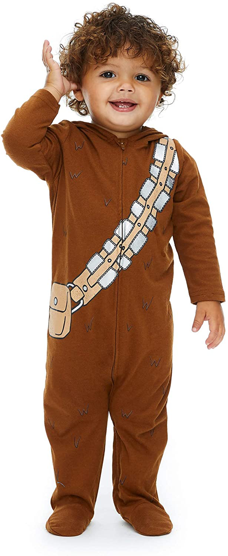 STAR WARS Baby Boys Costume Zip-Up Footies with Hood Apparel & Accessories > Costumes & Accessories > Costumes STAR WARS   