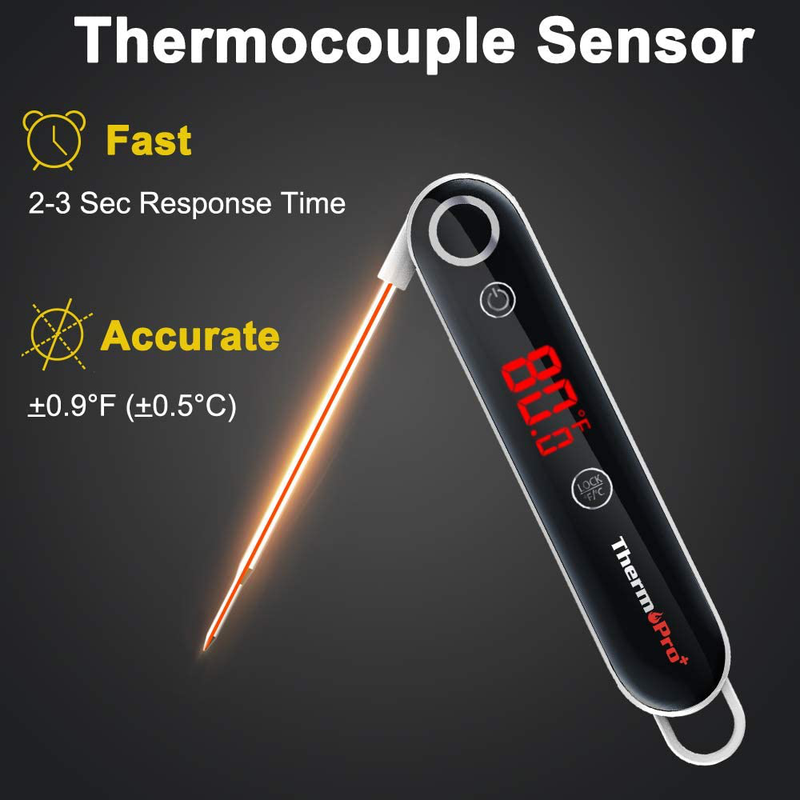 ThermoPro TP18 Ultra Fast Thermocouple Digital Instant Read Meat Thermometer for Grilling BBQ Smoker Kitchen Food Cooking Thermometer for Oil Deep Fry Candy Thermometer Home & Garden > Kitchen & Dining > Kitchen Tools & Utensils ThermoPro   