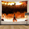 My Hero Academia Tapestry Wall Hanging Anime Tapestry for Bedroom Decor Anime Curtains 59x70in Home & Garden > Decor > Artwork > Decorative Tapestries MEWE Attack on Titan Tapestry 1 50x60in 