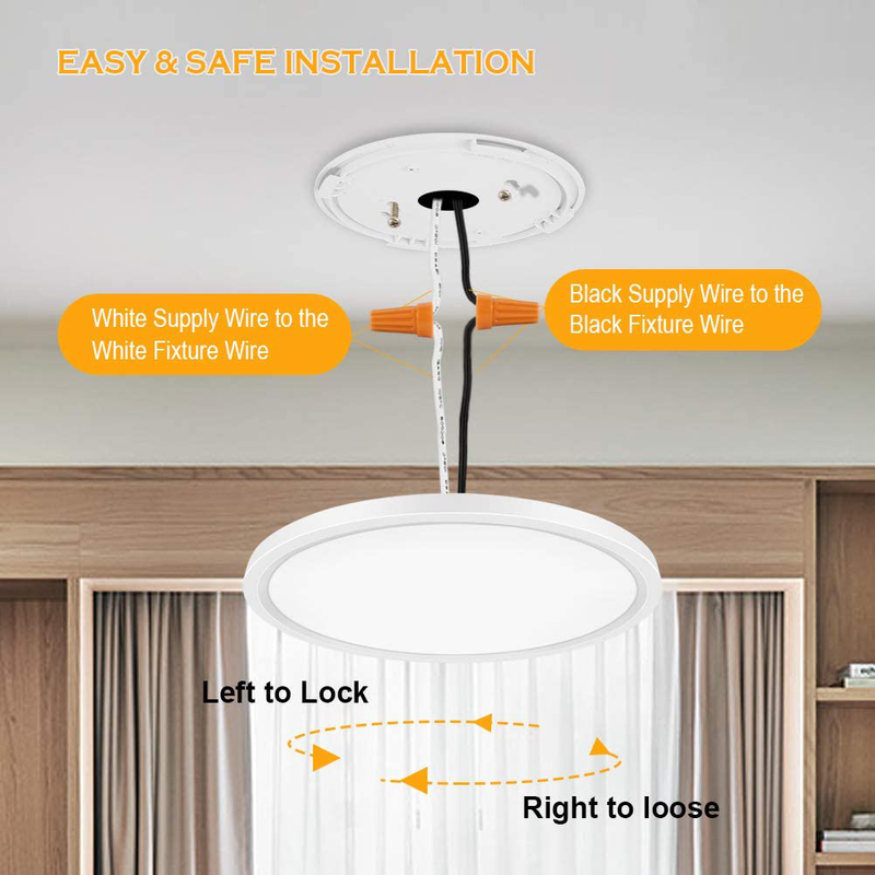 Flush Mount LED Ceiling Light, Aialun 12 Inch round Ceiling Light Fixture, 15W 2100LM, 3 Colors Temperatures 3000K/4000K/5000K Dimmable Edge-Lit Ceiling Lamp for Kitchen, Bedroom, Bathroom, Hallway Home & Garden > Lighting > Lighting Fixtures > Ceiling Light Fixtures KOL DEALS   