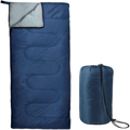 Envelope Sleeping Bags 4 Seasons Warm or Cold Lightweight Indoor Outdoor Sleeping Bags for Adults, Backpacking, Camping Sporting Goods > Outdoor Recreation > Camping & Hiking > Sleeping Bags Trail maker Blue  