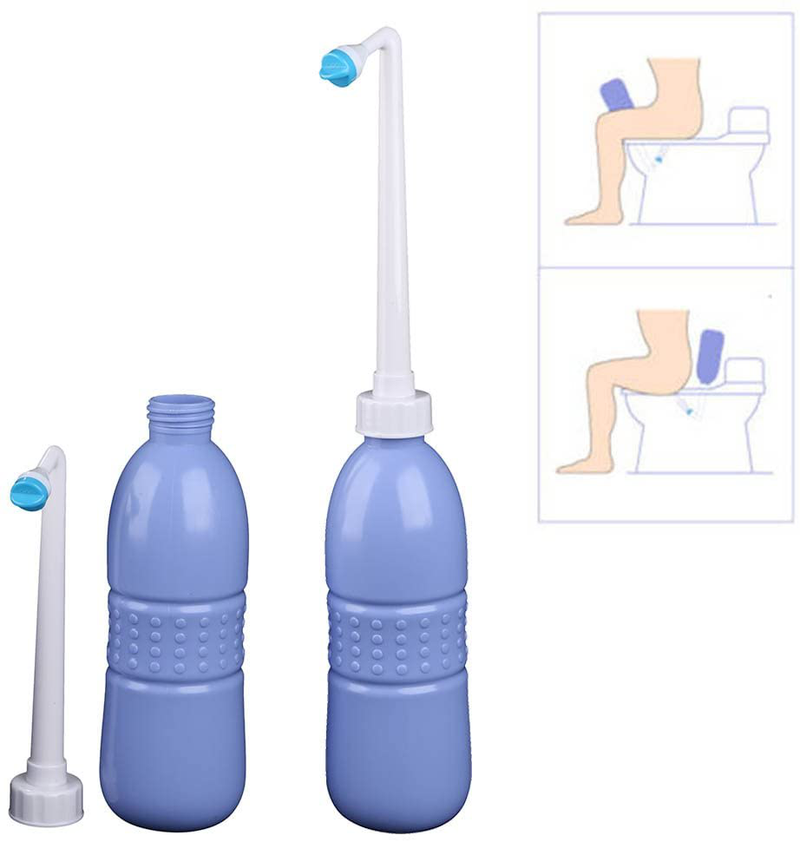 Portable Bidet Sprayer and Travel Bidet with Hand Held Bidet Bottle for Personal Cleansing Use Extended Nozzle - Personal Hygiene Care Toilet Bidet Shower/Bathroom Bidet Spray -21.8Oz(620Ml) Sporting Goods > Outdoor Recreation > Camping & Hiking > Portable Toilets & Showers Hibbent   
