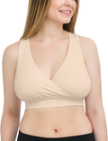 Kindred Bravely French Terry Racerback Nursing Sleep Bra for Maternity/Breastfeeding Apparel & Accessories > Clothing > Underwear & Socks > Bras Kindred Bravely Beige X-Small 