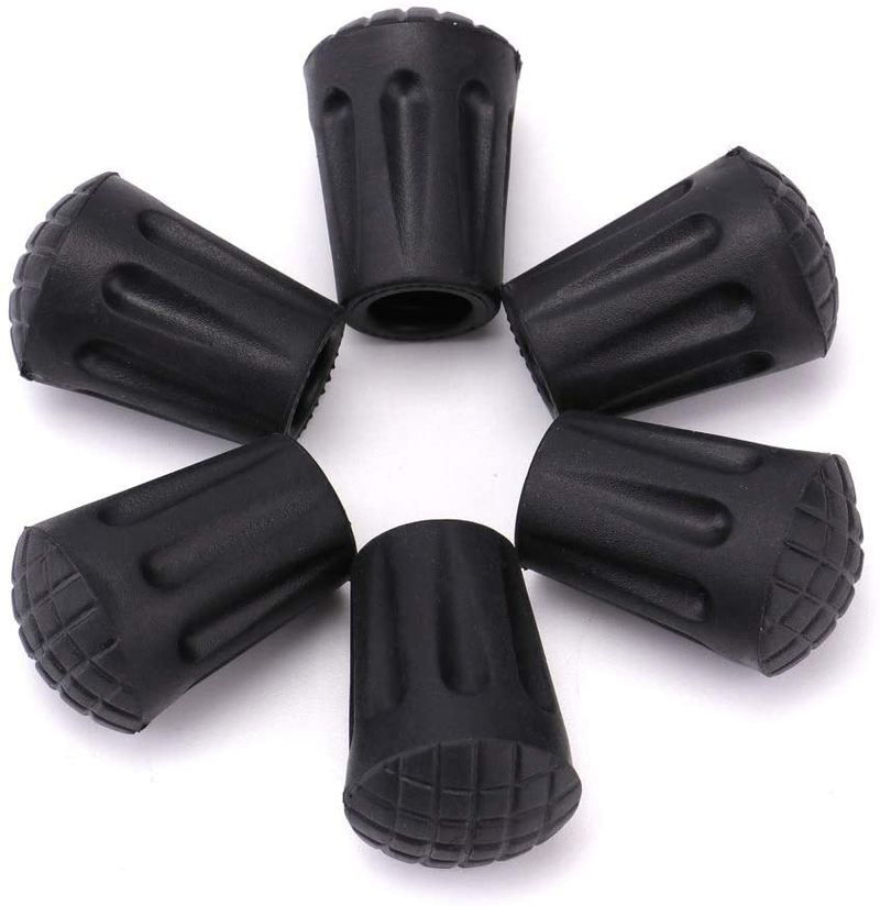 Tebery 24 Pack Rubber Trek Pole Tip Protectors-11Mm Hiking Pole Replacement Tips Fits All Standard Hiking, Trekking, Walking Poles Sporting Goods > Outdoor Recreation > Camping & Hiking > Hiking Poles Tebery   