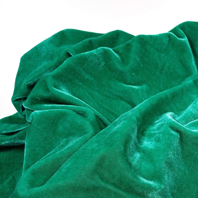 Stretch Velvet Fabric 12 Colors 62" Wide for Sewing Apparel Upholstery Curtain by The Yard (One Yard Aqua) Arts & Entertainment > Hobbies & Creative Arts > Arts & Crafts > Crafting Patterns & Molds > Sewing Patterns YU TONE   