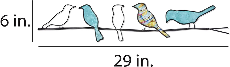 Eangee Home Design Birds On A Wire Sea Blue 29 Inches Length x 1 Inch Width x 6 Inches Height (m7005 sb) Home & Garden > Decor > Artwork > Sculptures & Statues Eangee Home Design   