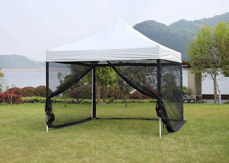 PCAFRS Mosquito Net with Zipper for Outdoor Camping Mosquito Net DIY Canopy Screen Wall Outdoor Mosquito Net for 10 x 10' Patio Gazebo and Tent (Only Mosquito Net Outdoor Tent Not Including) Home & Garden > Lawn & Garden > Outdoor Living > Outdoor Structures > Canopies & Gazebos PCAFRS   