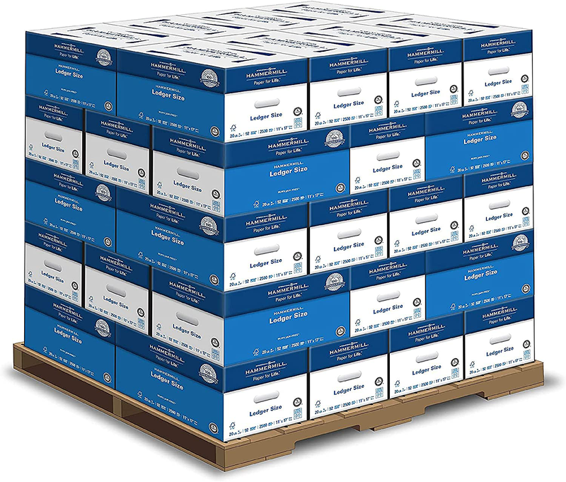 Hammermill Printer Paper, 20 Lb Copy Paper, 8.5 x 11 - 8 Ream (4,000 Sheets) - 92 Bright, Made in the USA Electronics > Print, Copy, Scan & Fax > Printer, Copier & Fax Machine Accessories Hammermill Ledger (11x17) Pallet 