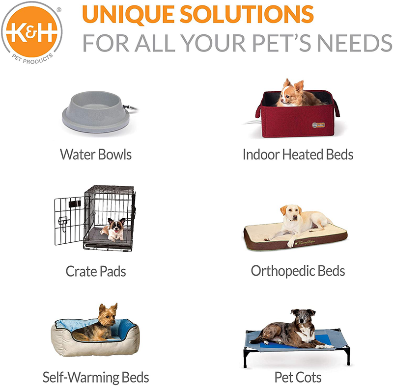 K&H Pet Products Original Bolster Pet Cot Outdoor Elevated Dog Bed with Removable Bolsters - Chocolate/Black Mesh Animals & Pet Supplies > Pet Supplies > Dog Supplies > Dog Beds K&H PET PRODUCTS   