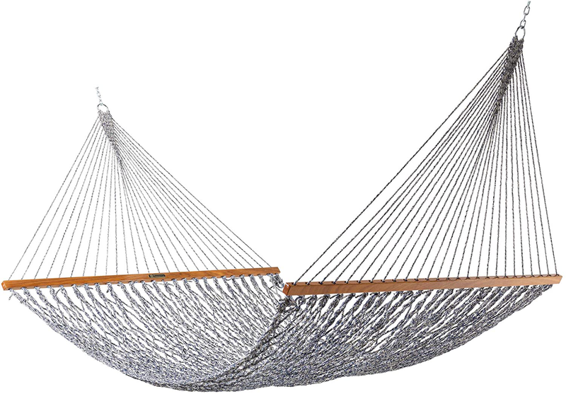 Original Pawleys Island 15DCOT Presidential Oatmeal Duracord Rope Hammock w/ Extension Chains & Tree Hooks, Handcrafted in The USA, Accommodates 2 People, 450 LB Weight Capacity, 13 ft. x 65 in. Home & Garden > Lawn & Garden > Outdoor Living > Hammocks Original Pawleys Island Navy Oatmeal Heirloom Tweed  