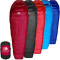 Hyke & Byke Quandary 650 Fill Power Duck down 15 Degree Backpacking Sleeping Bag for Adults Cold Weather Sleeping Bag - Synthetic Base - Ultra Lightweight 3 Season Camping Sleeping Bags for Kids Too Sporting Goods > Outdoor Recreation > Camping & Hiking > Sleeping BagsSporting Goods > Outdoor Recreation > Camping & Hiking > Sleeping Bags Hyke & Byke Maroon Regular 