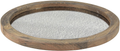 Stonebriar Round Natural Wood Serving Tray with Antique Mirror, Rustic Butler Tray, Unique Coffee Centerpiece for the Coffee Table, Dining Table, or Any Table Top Home & Garden > Decor > Decorative Trays CKK Home Décor Brown  