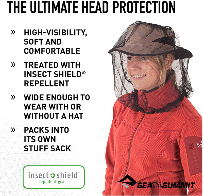 Sea to Summit Mosquito Head Net Mesh Face Cover for Insects and Bugs, with Permethrin Sporting Goods > Outdoor Recreation > Camping & Hiking > Mosquito Nets & Insect Screens Sea to Summit   