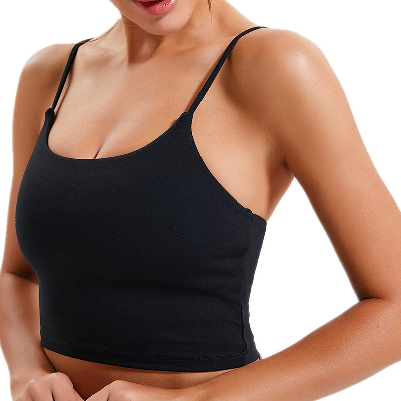 Lemedy Women Padded Sports Bra Fitness Workout Running Shirts Yoga Tank Top Apparel & Accessories > Clothing > Underwear & Socks > Bras Lemedy   