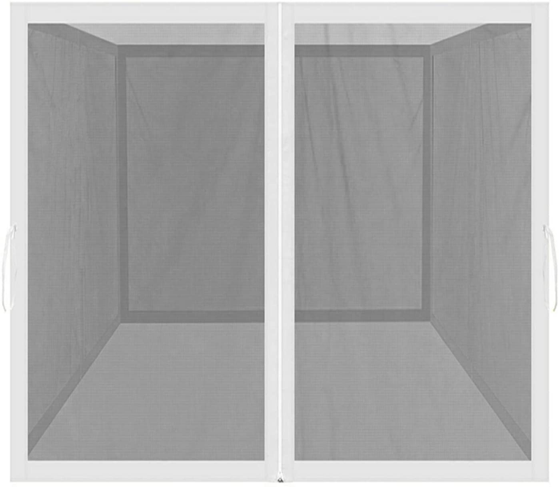 Mosquito Net for Outdoor Patio and Garden, Screen House for Camping and Deck , Outdoor Gazebo Screenroom , Zippered Mesh Sidewalls for 10X 10' Gazebo and Tent (Screen House in White) Sporting Goods > Outdoor Recreation > Camping & Hiking > Mosquito Nets & Insect Screens PROHIKER screen house in white  