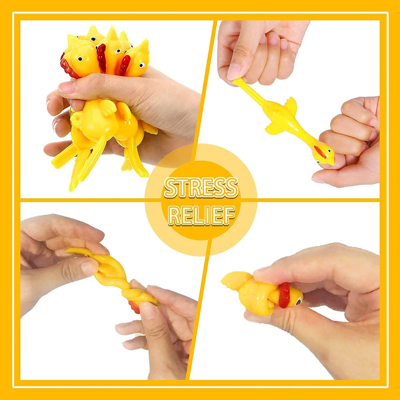 LAFALA Slingshots Chicken Rubber Chicken 12 Dart Cups Flying Chicken Shooting Games Fidget Toys Stress Relief Finger flingers Stretchy Funny Christmas, Halloween Party for Children Adults Home & Garden > Decor > Seasonal & Holiday Decorations& Garden > Decor > Seasonal & Holiday Decorations LAFALA   