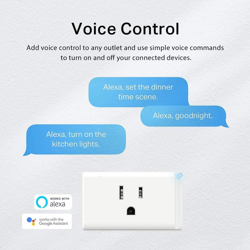 Kasa Smart Plug HS103P3, Smart Home Wi-Fi Outlet Works with Alexa, Echo, Google Home & IFTTT, No Hub Required, Remote Control,15 Amp,UL Certified, 3-Pack , White Home & Garden > Lighting Accessories > Lighting Timers Kasa Smart   