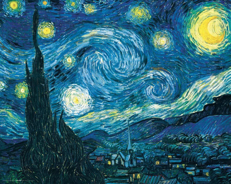 Culturenik Vincent Van Gogh Starry Night Night Decorative Fine Art Poster Print, Unframed 16X20 Home & Garden > Decor > Artwork > Posters, Prints, & Visual Artwork Culturenik   