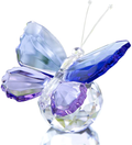 H&D Crystal Cut Butterfly Animal Ornament Decoration for Office Table Home Bedroom Home & Garden > Decor > Seasonal & Holiday Decorations& Garden > Decor > Seasonal & Holiday Decorations H&D Blue&purple  
