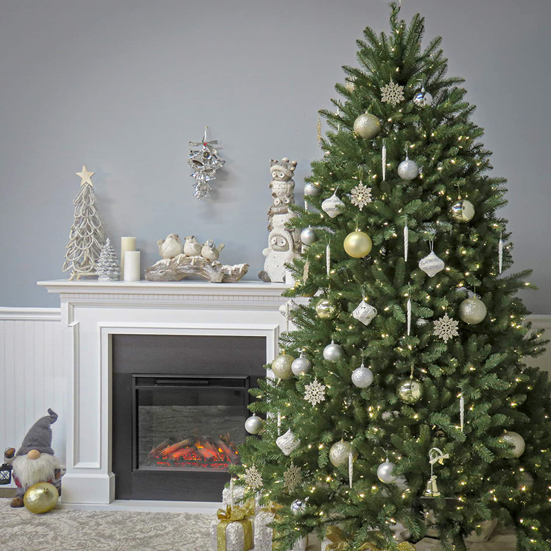 National Tree Company lit Artificial Christmas Tree Includes Pre-strung White Lights and Stand, Dunhill Fir - 6.5 ft, Green Home & Garden > Decor > Seasonal & Holiday Decorations > Christmas Tree Stands National Tree Company   