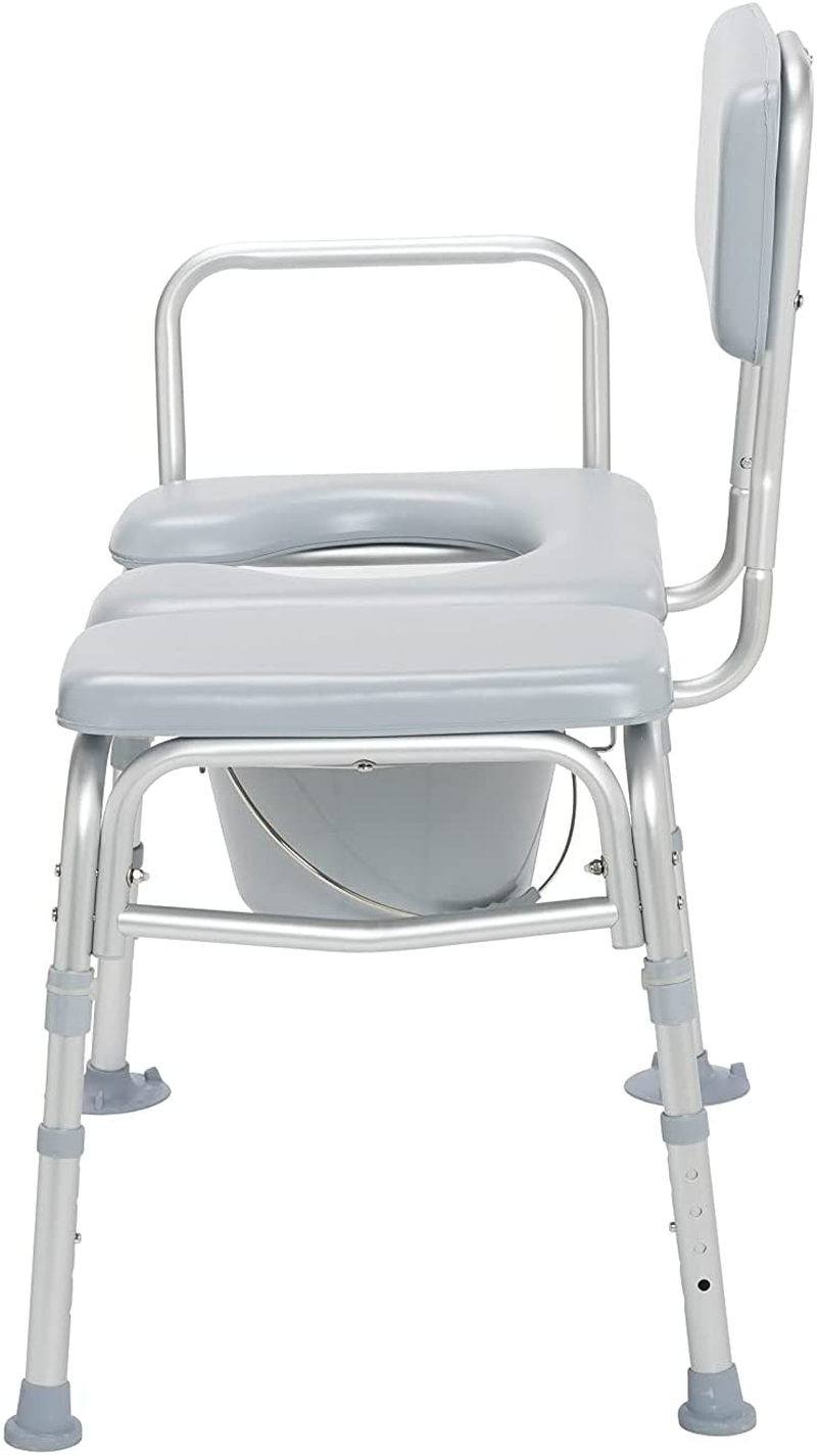 Drive Medical 12005KDC-1 Transfer Bench Commode Chair for Toilet with Padded Seat, Gray Sporting Goods > Outdoor Recreation > Camping & Hiking > Portable Toilets & ShowersSporting Goods > Outdoor Recreation > Camping & Hiking > Portable Toilets & Showers Drive Medical   