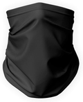 SPADKEN Neck Gaiter Face Mask Cover - Reusable Bandana Scarf Balaclava for Men Women - UPF 50+  SPADKEN Solid Black  