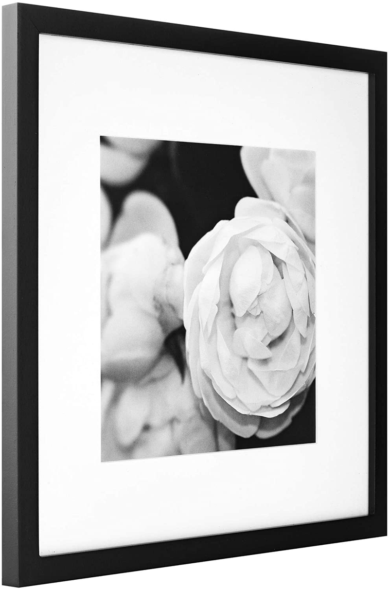 Gallery Perfect Gallery Wall Kit Square Photos with Hanging Template Picture Frame Set, 12" x 12", Black, 9 Piece Home & Garden > Decor > Picture Frames GALLERY PERFECT   