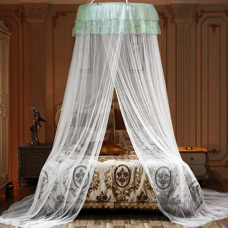 Jolitac Bed Canopy Lace Mosquito Net for Girls Beds, Unique Princess Play Tent Mesh Canopies Large Lace Dome Curtain Drapes Home & Travel (Purple) Sporting Goods > Outdoor Recreation > Camping & Hiking > Mosquito Nets & Insect Screens Jolitac Wihte  