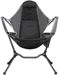 Jiating Folding Camp Chair,Camping Swing Luxury Recliner Relaxation Swinging Comfort Lean Back Outdoor Folding Chair Beach Chairs, Dark Gray Sporting Goods > Outdoor Recreation > Camping & Hiking > Camp Furniture Jiating Dark Gray  
