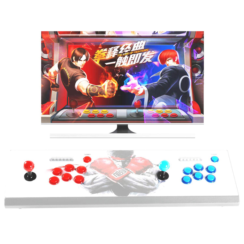 Hikig 2 Player led arcade buttons and joysticks DIY kit 2x joysticks + 20x led arcade buttons game controller kit for MAME and Raspberry Pi - Red + Blue Color Electronics > Electronics Accessories > Computer Components > Input Devices > Game Controllers > Joystick Controllers Hikig   