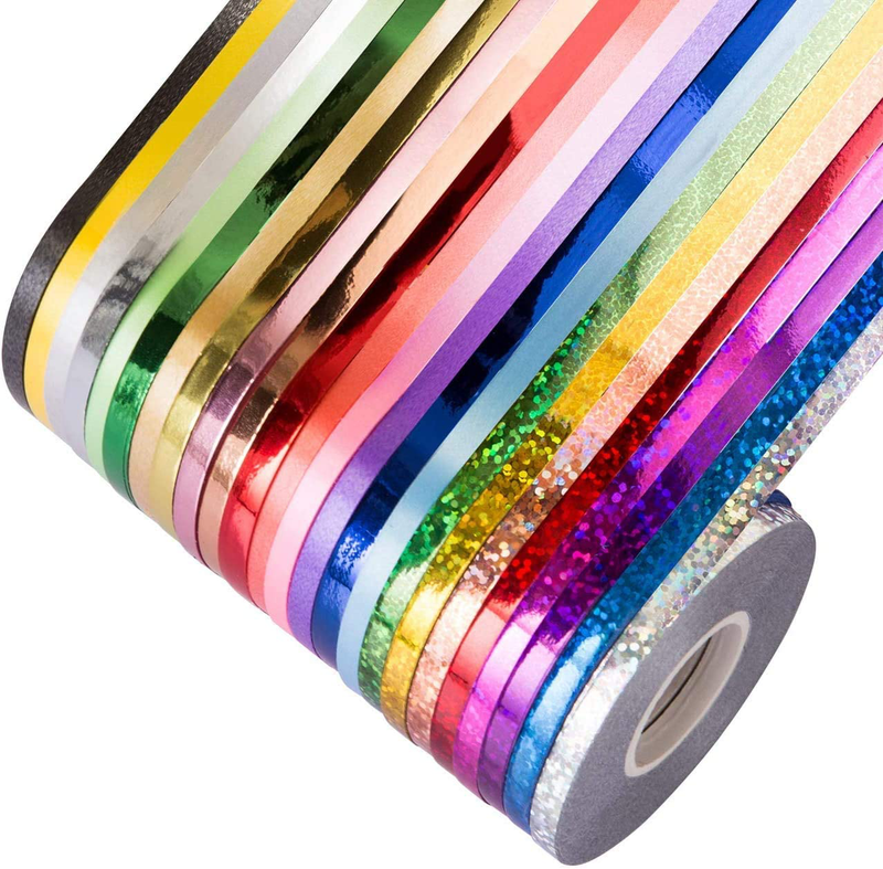 Naler 24 Rolls Curling Ribbon String Roll Gift Wrapping Ribbons for Party Art Crafts Florist Bows Gift Wrapping Wedding Decoration, 21.8 Yards Per Roll, Assorted Colors Arts & Entertainment > Hobbies & Creative Arts > Arts & Crafts > Art & Crafting Materials > Embellishments & Trims > Ribbons & Trim Naler Default Title  