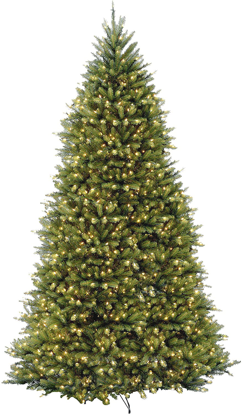 National Tree Company Pre-lit Artificial Christmas Tree | Includes Pre-strung White Lights, PowerConnect and Stand | Dunhill Fir - 9 ft Home & Garden > Decor > Seasonal & Holiday Decorations > Christmas Tree Stands National Tree Company 10 ft  
