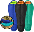 Hyke & Byke Antero 15 Degree F 800 Fill Power Hammock Compatible Hydrophobic Goose down Sleeping Bag with Clusterloft Base – Innovative Design for Hammock, Ground Camping or Backpacking Sporting Goods > Outdoor Recreation > Camping & Hiking > Sleeping BagsSporting Goods > Outdoor Recreation > Camping & Hiking > Sleeping Bags Hyke & Byke Black/Clementine Long 