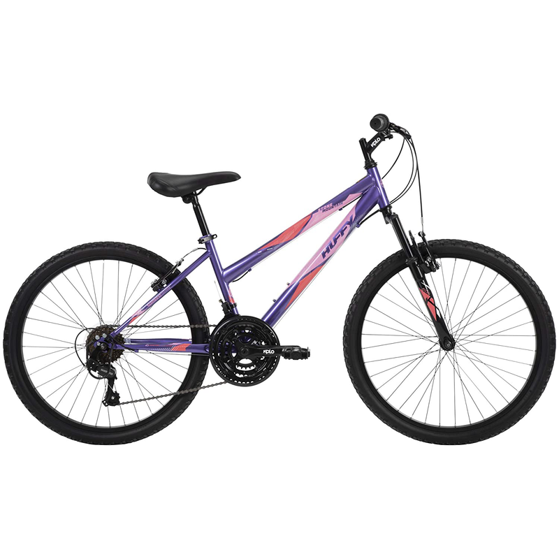 Huffy Hardtail Mountain Bike, Stone Mountain, 24 inch 21-Speed, Lightweight, Purple (74818)