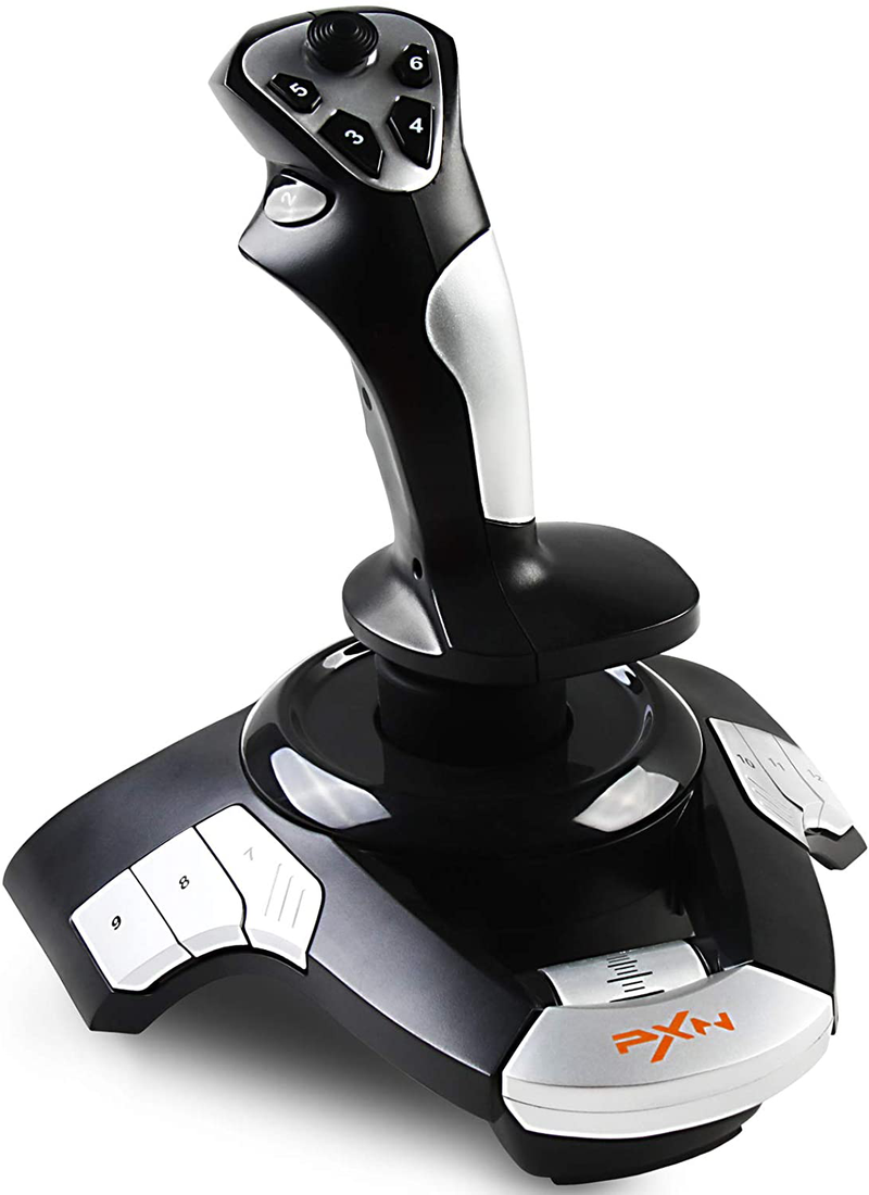PC Flight Stick, PXN-F16 Flight Joystick for 12 Programmable Buttons, Vibration Function and Throttle Control, Suitable for PC Windows (XP/7/8/10/VISTA). Electronics > Electronics Accessories > Computer Components > Input Devices > Game Controllers > Joystick Controllers PXN Default Title  