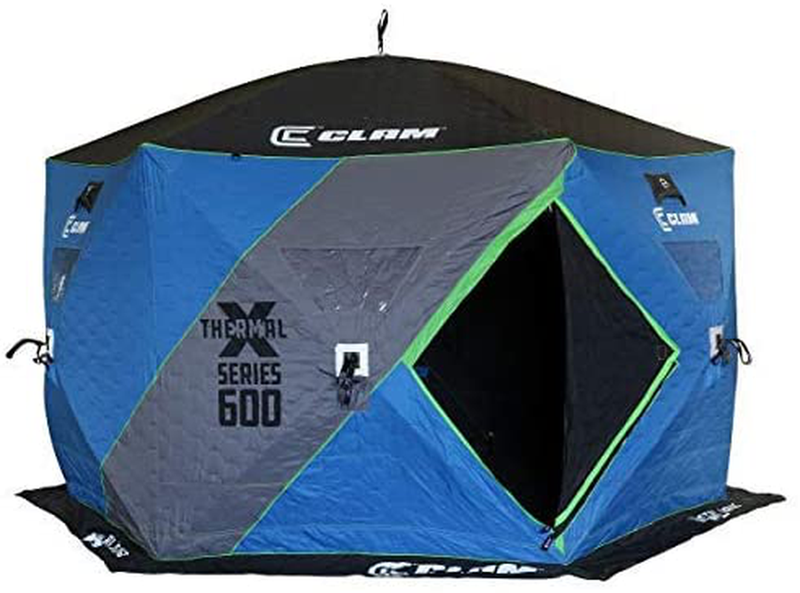 CLAM Multisided Outdoor Portable Pop up Ice Fishing Shelter Sporting Goods > Outdoor Recreation > Camping & Hiking > Tent Accessories CLAM One Size  